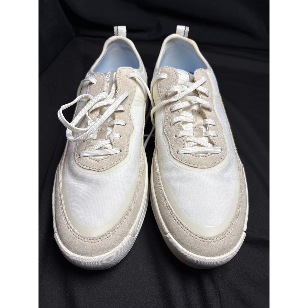Sorel Kinetic Impact II Lace Sneakers Sea Salt‎ Chalk Women 10 NL4855-125